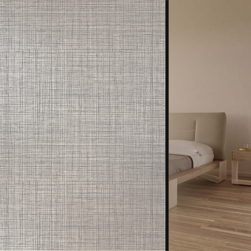 Frosted gray gauze glass decorative film transparent opaque office partition pet film stripe stickers