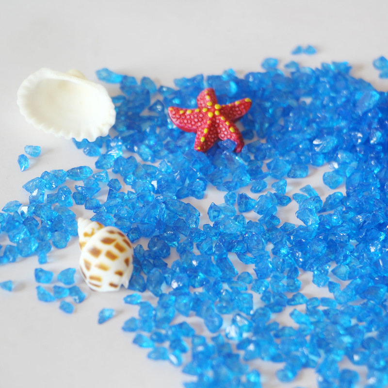 Декоративный дно аквариума, цветной стеклянный песок, микроландшафт, стеклянные бусины