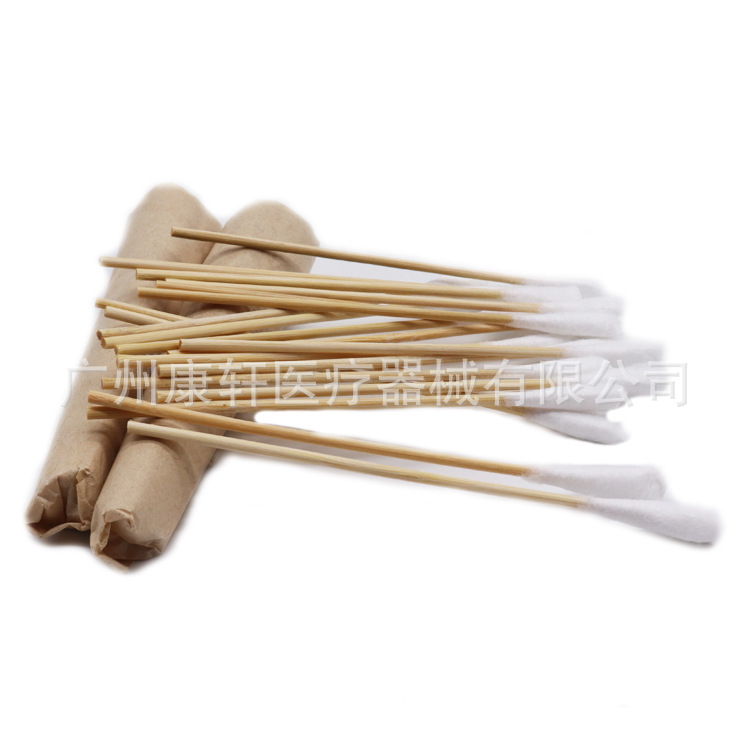 Guangzhou Snowflake Brand Disposable Cotton Swabs Disinfection Small Cotton Swabs Paper Packaging 200 Pack 12cm