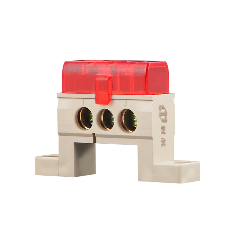 New Xinjiang Type Terminal Box with Snap-on Type NHA-10 3-hole 7*11 Terminal Block Copper Strip Distribution Box Cabinet