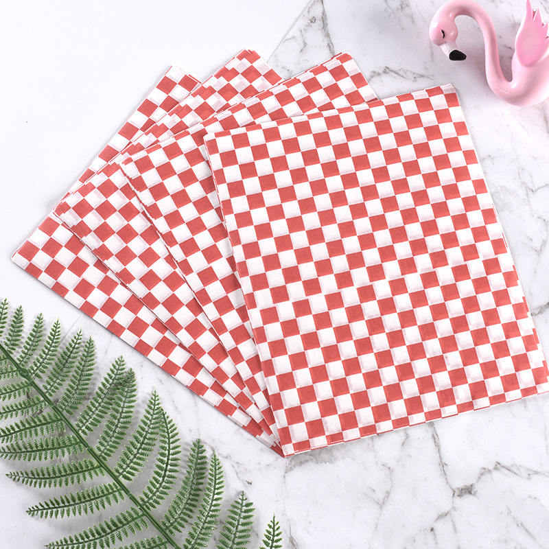 Импортная бумага для выпечки, маслоустойчивая, для куриных рулетов, покрытая бумага для подносов, упаковка для бургеров, индивидуальная настройка