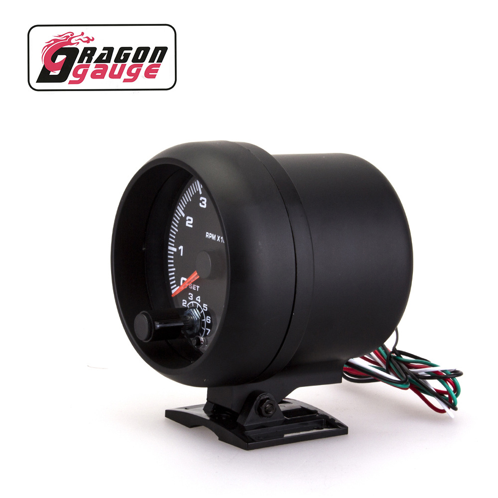 Tachometer car modified tachometer 12V car universal blue light tachometer modified car instrument