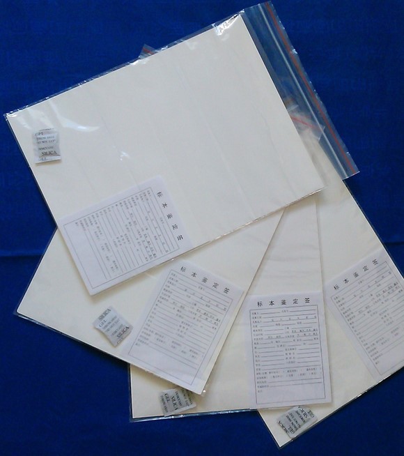 Plant Specimen Table Paper 400*300 Set/cured Leaf Specimen Table Paper/ziplock Bag/label/desiccant
