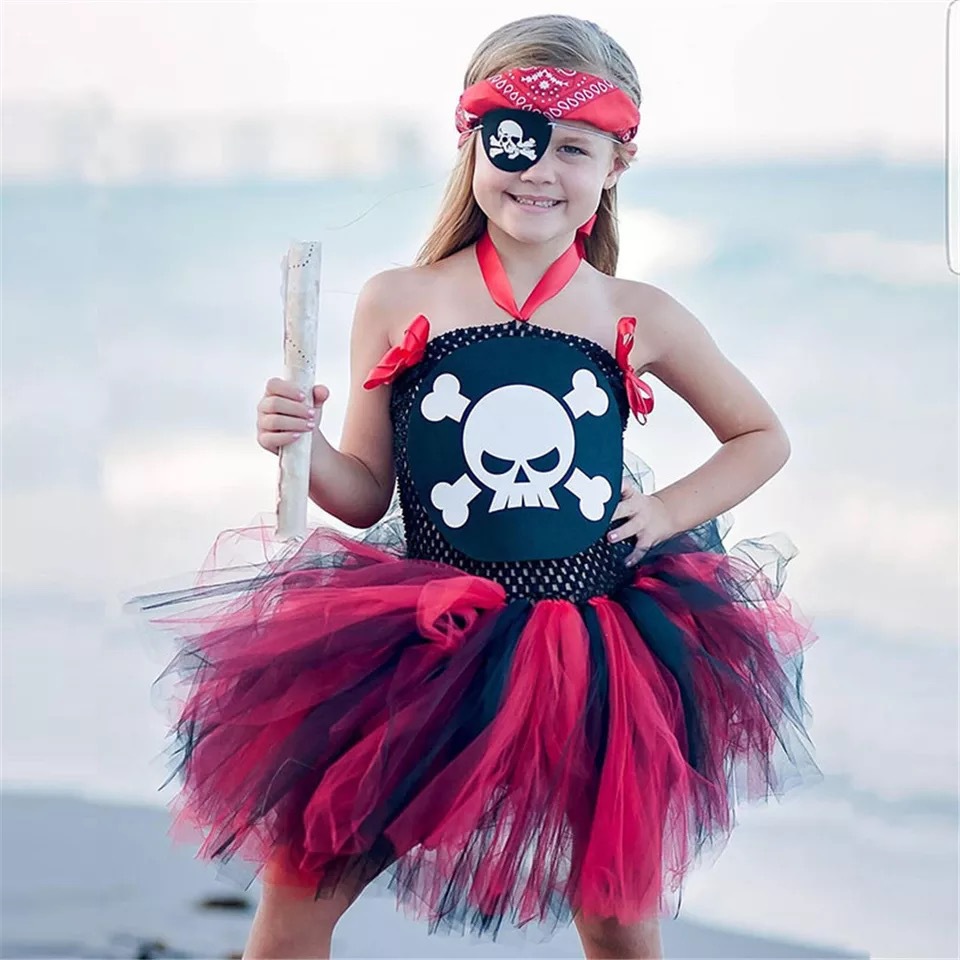 Foreign Trade Children's gauze skirt pirate TUTU skirt children's handmade skirt AliExpress children's clothing
