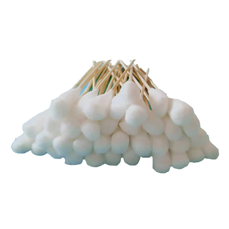 Huakang Minle medical cotton swab wholesale big head lengthened cotton swab gynecological cotton swab hospital medical large cotton swab