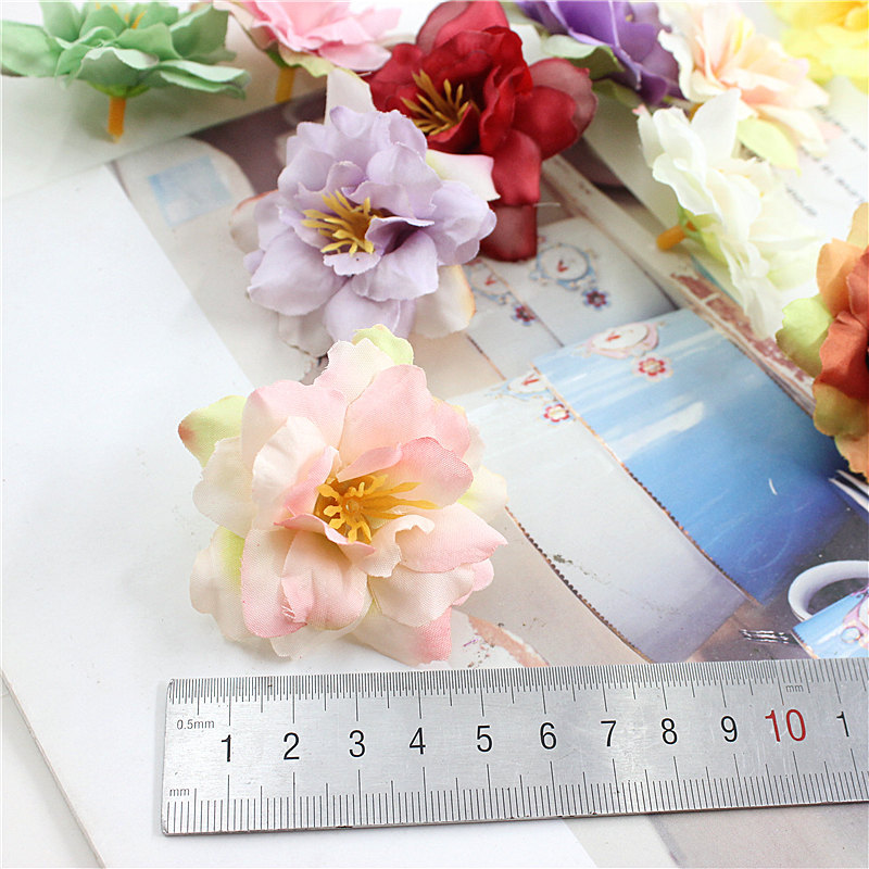 5.5cm wedding artificial flower fake flower decoration small wild rose flower silk flower DIY flower ball fairy flower arrangement arch flower head