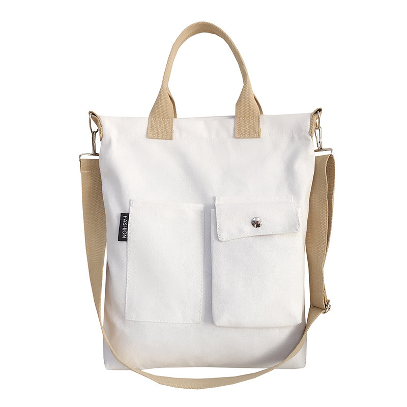 New Original Detachable Shoulder Strap Canvas Shoulder Bag Korean Canvas Bag Crossbody Women's Bag Factory Direct Supply