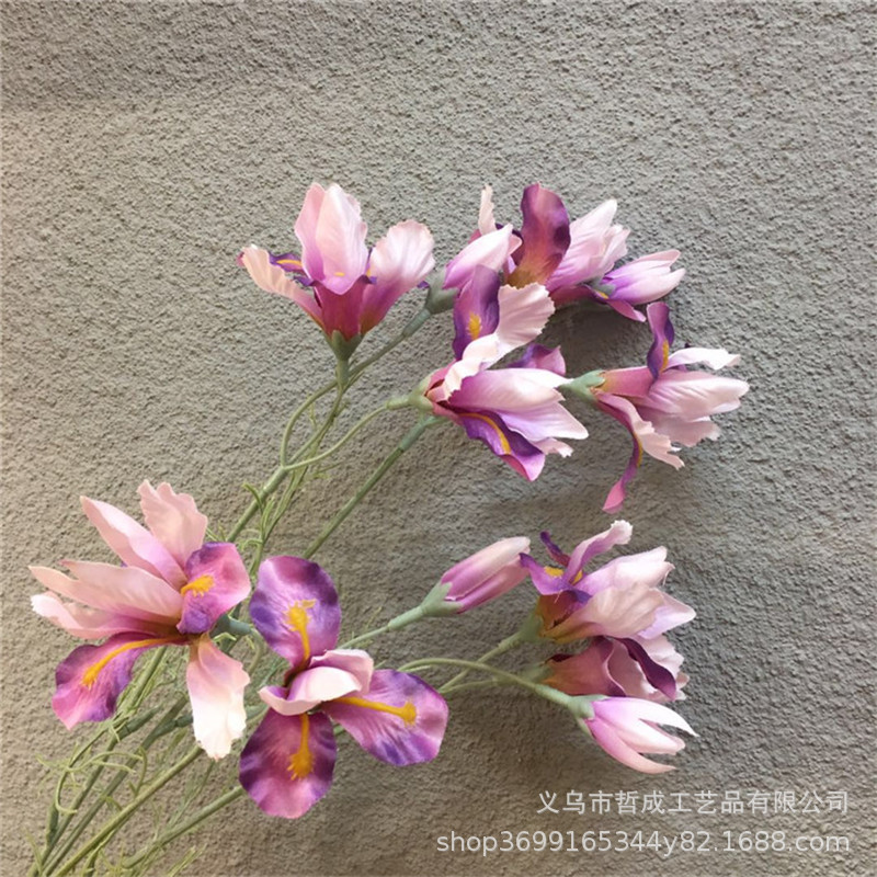 High-end simulation fake flower Alice Iris living room bedroom decoration floral studio bride wedding photography flower