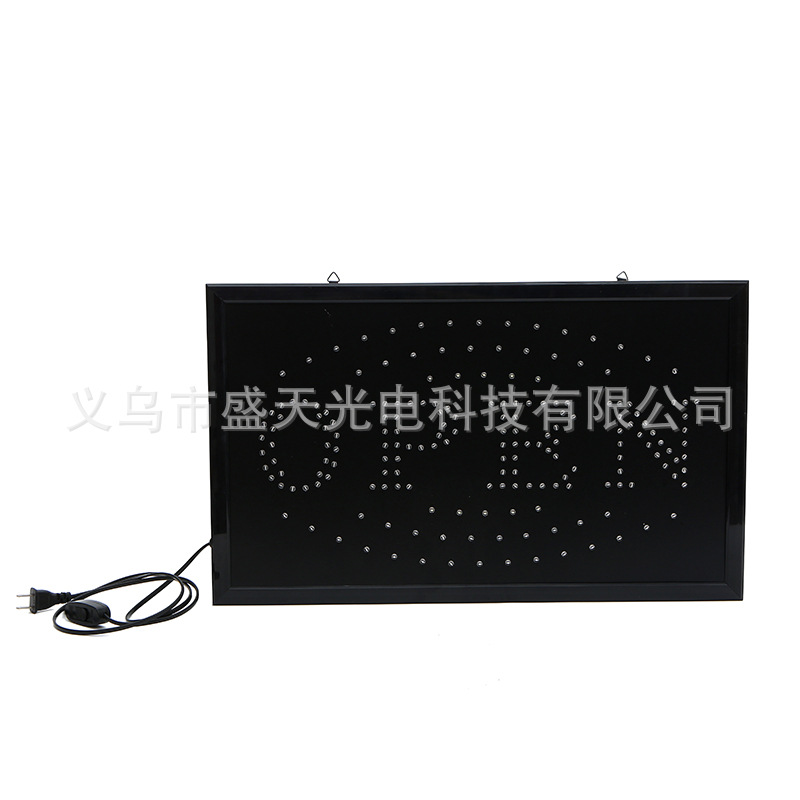 Open Cross-Border Led Billboard English Hanging Sign for Storefront Indoor High-Brightness Scrolling Flashing Sign High-Brightness Display