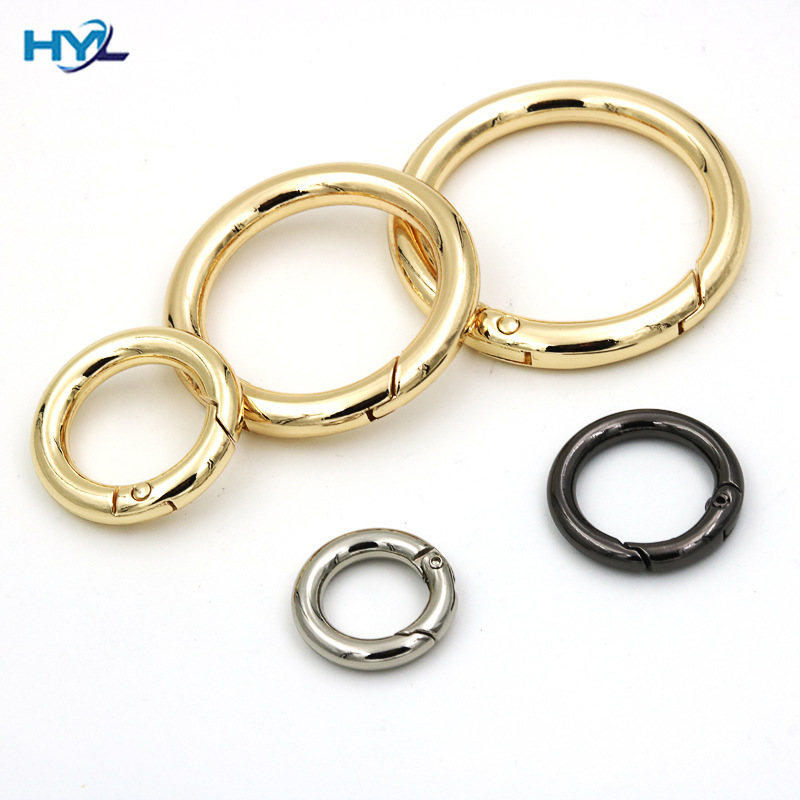 Пружинное кольцо прямая продажа заводом пружинная пряжка из цинкового сплава открытое кольцо металлический брелок