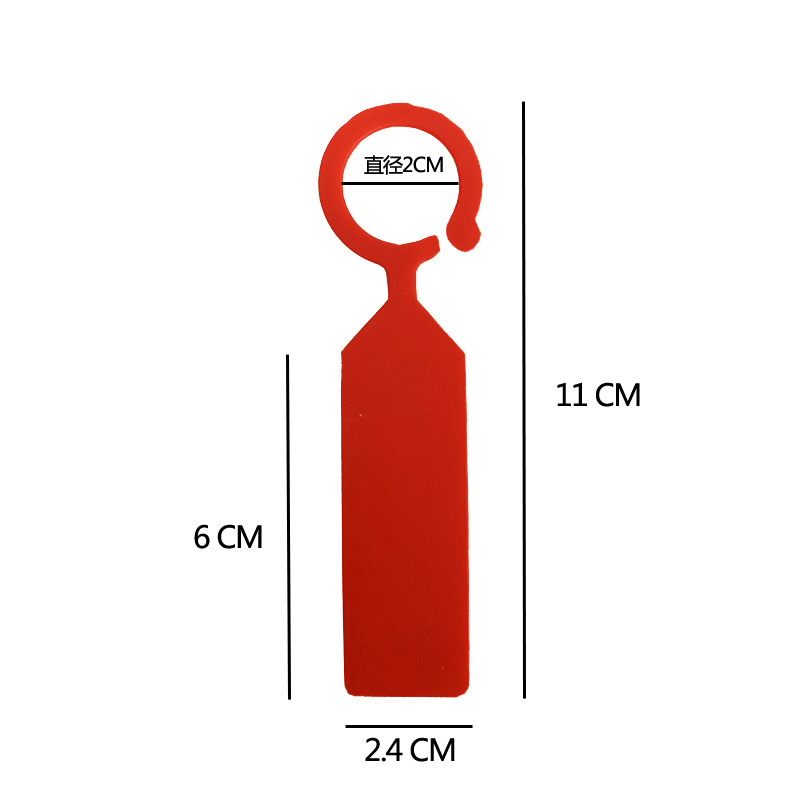 Thickened Quality Garden Plant Label Plastic Mark Plate Grape Mark Plate Ring Buckle Label