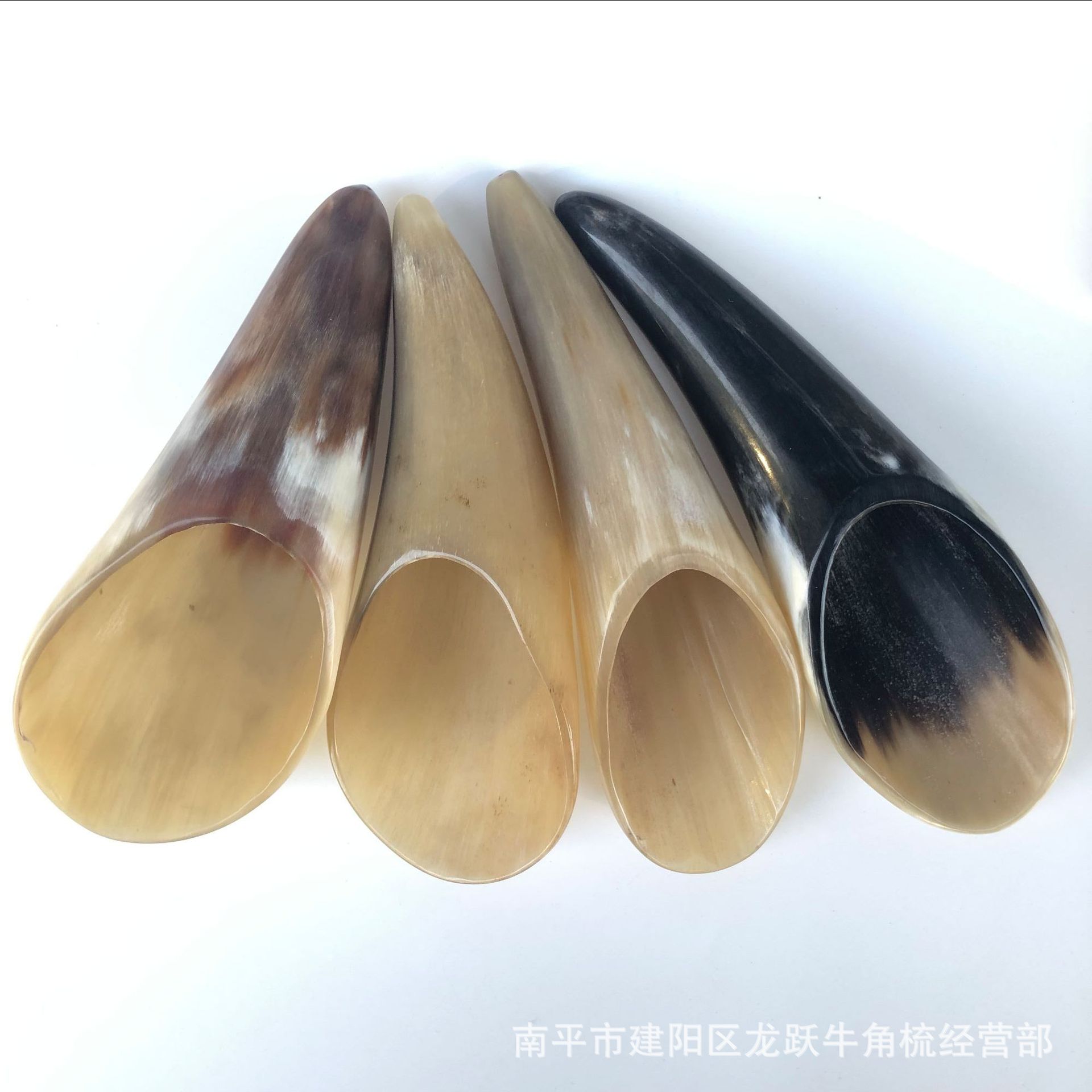 Horn scraping barrel barrel 16 to 18cm scraping plate massage plate tea spoon hollow tendon massage plantar stick