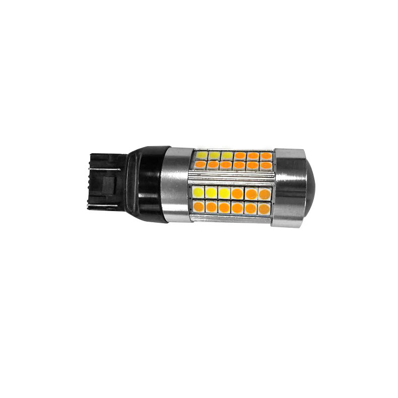 New built-in car LED two-color turn light daytime running light with decoding 3030-69 light decoding LED turn light