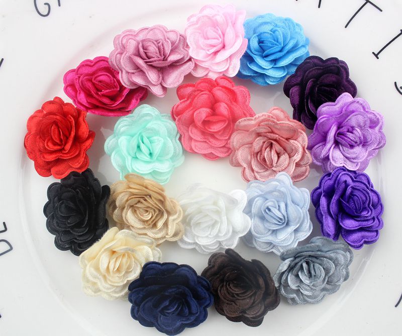 3cm handmade love flower piece flower DIY cloth flower dress dress socks accessories flower wholesale collar flower