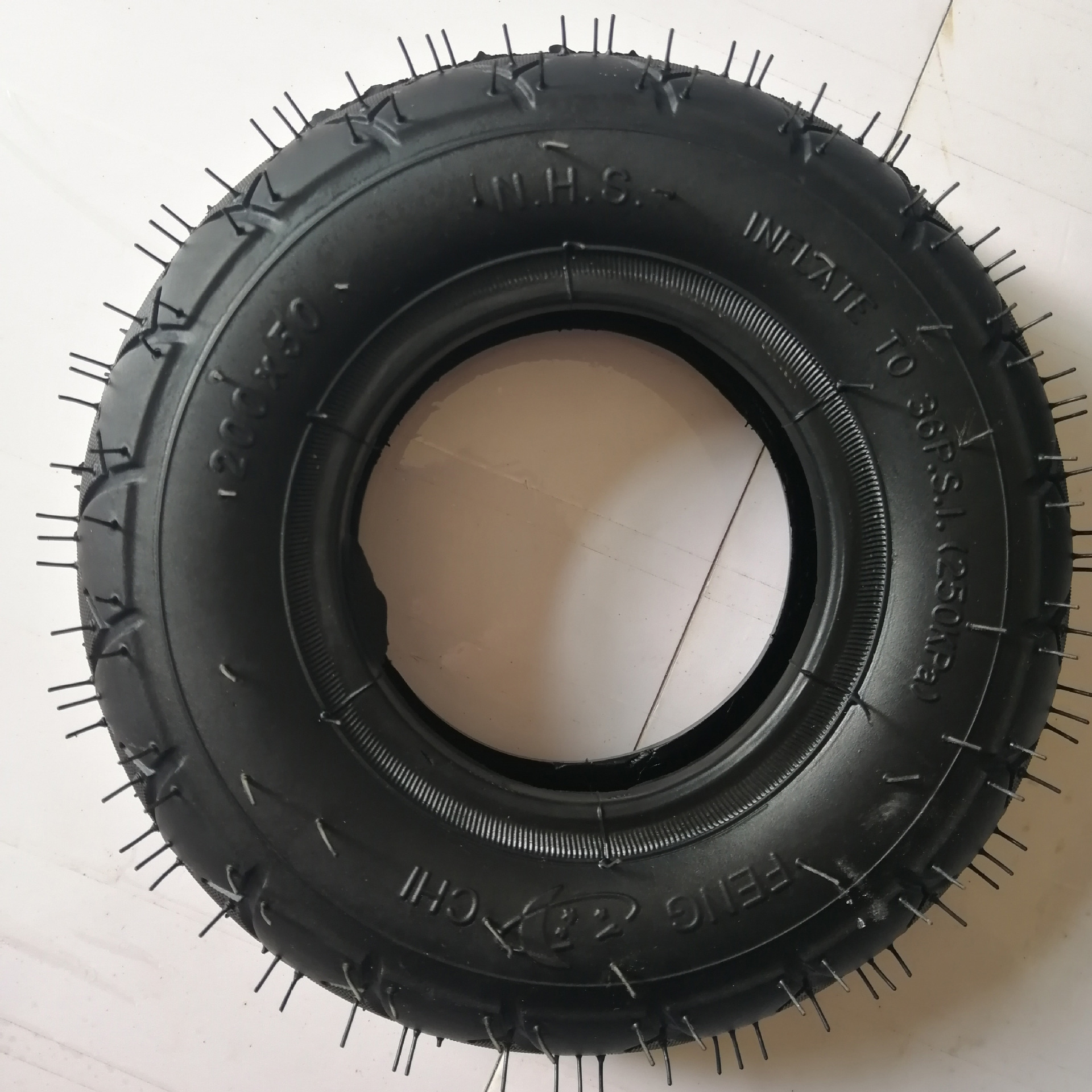 Customized 200*50 electric car thickened butyl rubber inner tube battery car vacuum tire football flower tire outer tire