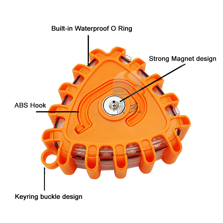 Amazon new vehicle burst light triangle led traffic warning light rotating road safety light