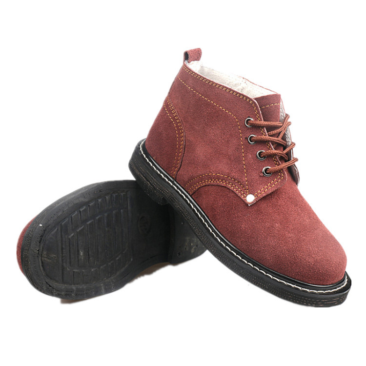 Men's Breathable Work Shoes with Tire Soles, Steel Toe Caps, Anti-Smash, Anti-Puncture, Welding Shoes, High Temperature Resistance and Anti-Slip