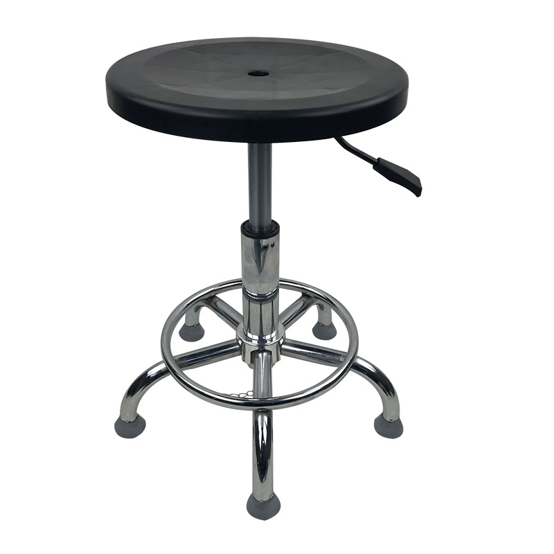 Anti-Static Stool Adjustable Round Stool Rotating Factory Workshop Assembly Line Laboratory Chair Dust-Free