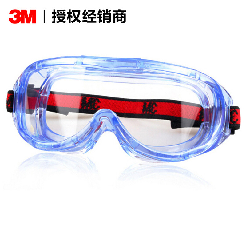 3m Genuine 1623Af Goggles Fully Surrounded by Transparent Anti-Fog Impact Glasses Safety Dustproof Wholesale