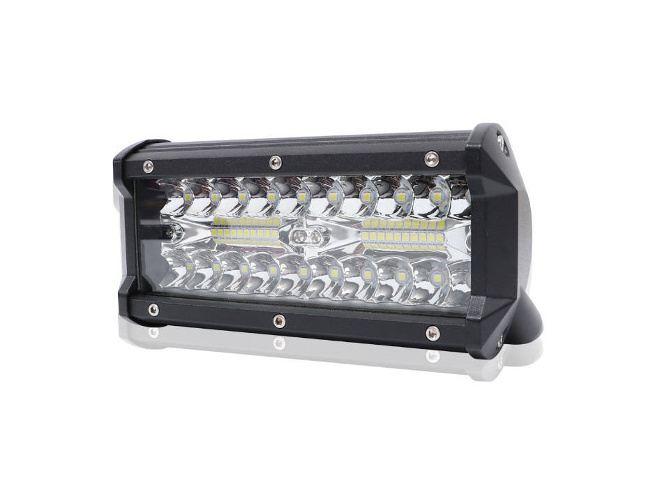 LED three-row strip light 120W work light modified off-road vehicle light roof light off-road vehicle spotlight strip light