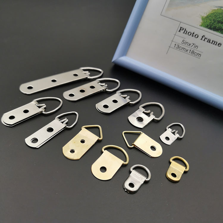 Decorative painting photo frame hardware accessories cross stitch home hanging ring digital oil painting photo wall thick silk double hole hook