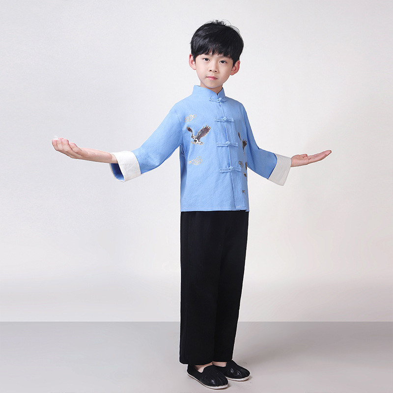 2021 Spring New Fashionable Boys' Republic of China Clothing Children's Performance Costume Chinese Style Special Children's Dress