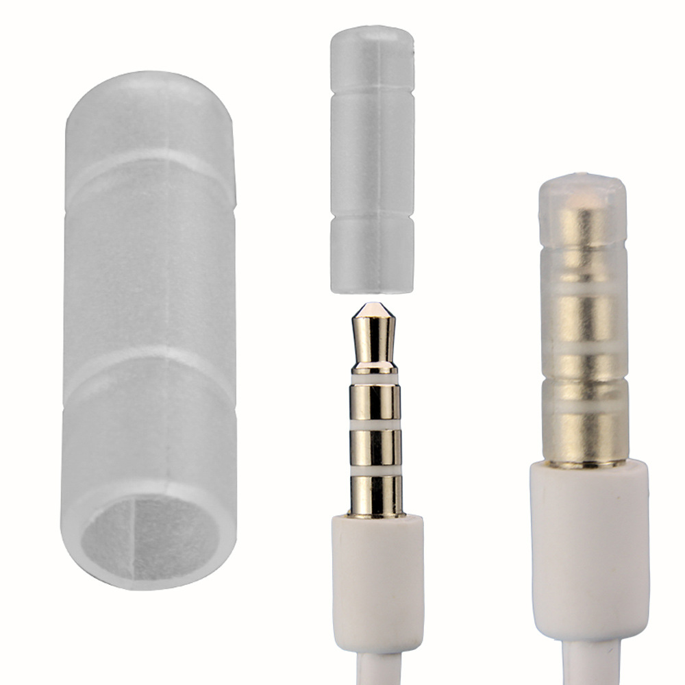 Earphone Plug Cap Pin Dust Cover Transparent Dust Cover 3.5 Earphone Accessories Casing Spot