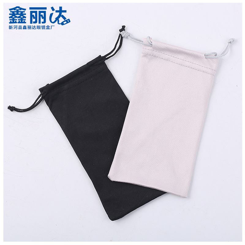 Wholesale Microfiber Glasses Bag Multi-Color Sunglasses Bag Glasses Case Drawstring Fabric Storage Bag Customization