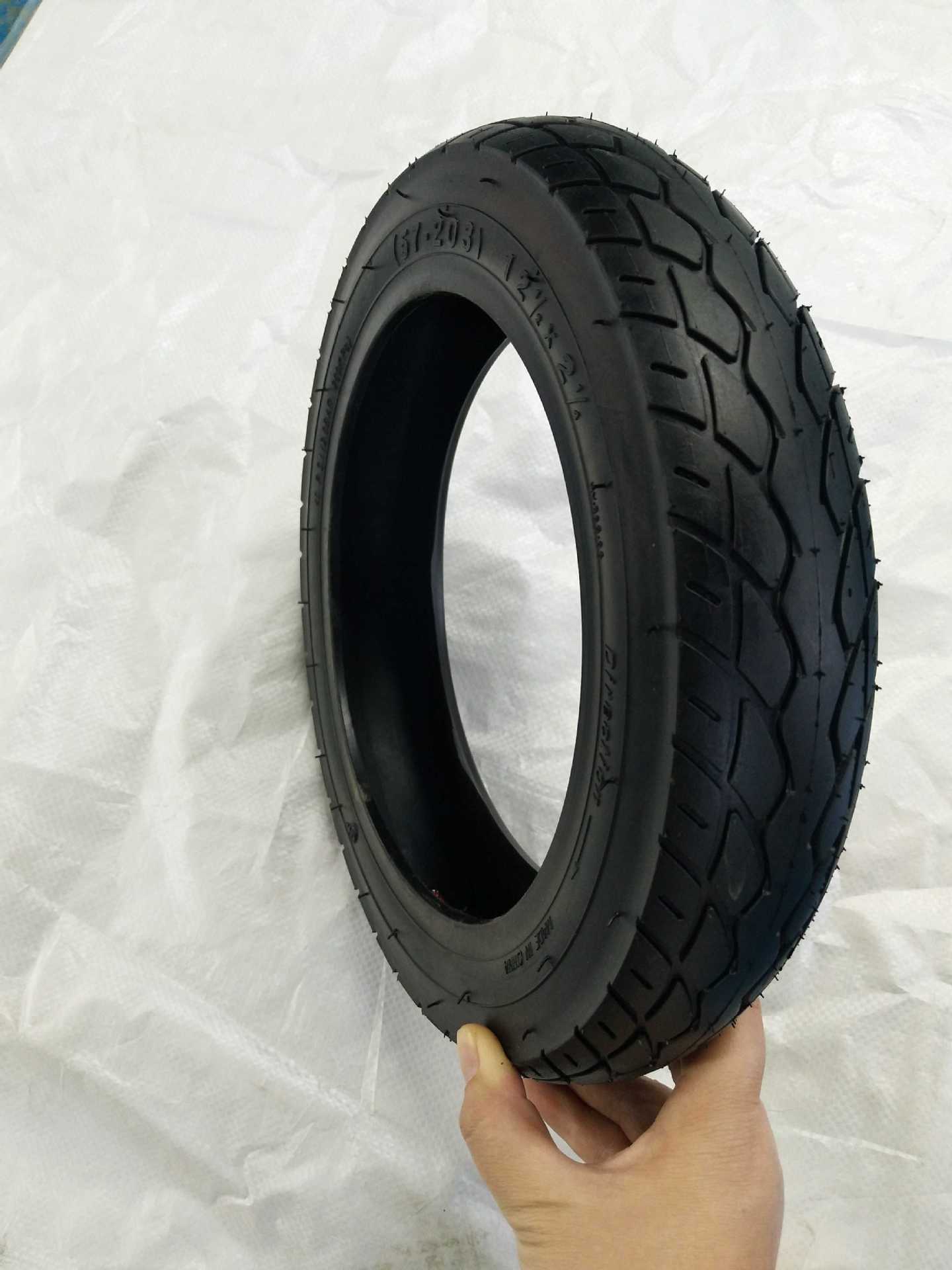 Электросамокат велосипед 121/2X21/4 вакуумная шина наружная 12 дюймов внутренняя камера совместима с Xiaomi