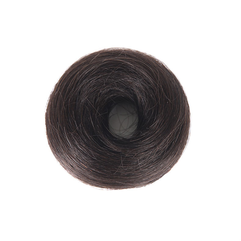 False hair package meatball head Anti-real person false hair package plate hair meatball head hair ring curly hair Bud studio flower Xuchang factory