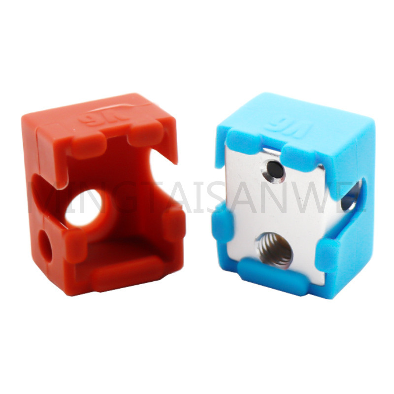 3D printer accessories E3D-V6 improved heating aluminum block silicone case high temperature resistant protective cover silicone 280 degrees