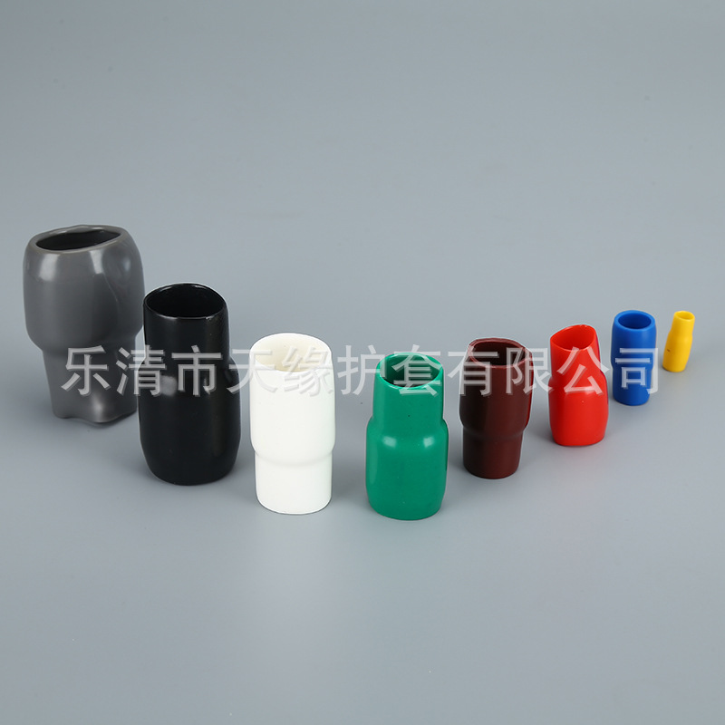 Factory supply V-shaped insulated copper nose sheath cold-pressed terminal sheath insulated color sleeve terminal protective sheath