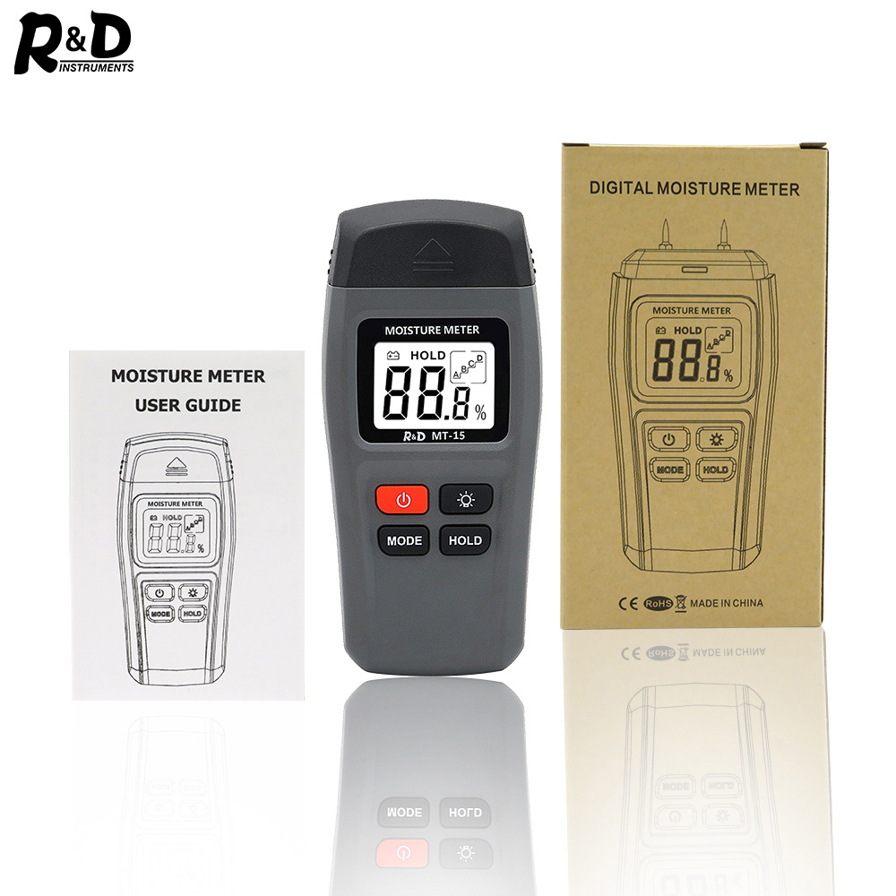 Red Dragon Needle Type Mt15 Wood Moisture Tester Moisture Meter Moisture Meter Wood Cardboard Mixed Wall Moisture Content