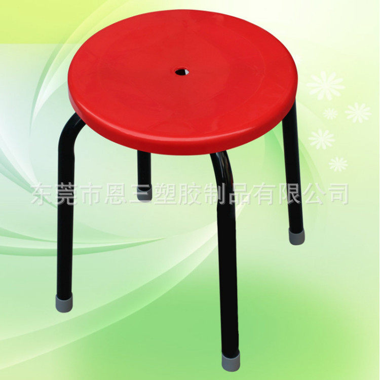 Supply of Various Colors, Plastic Steel Plastic Chairs, Plastic Round Stools, Iron Legs, Round Stools, Plastic Stools, Stackable