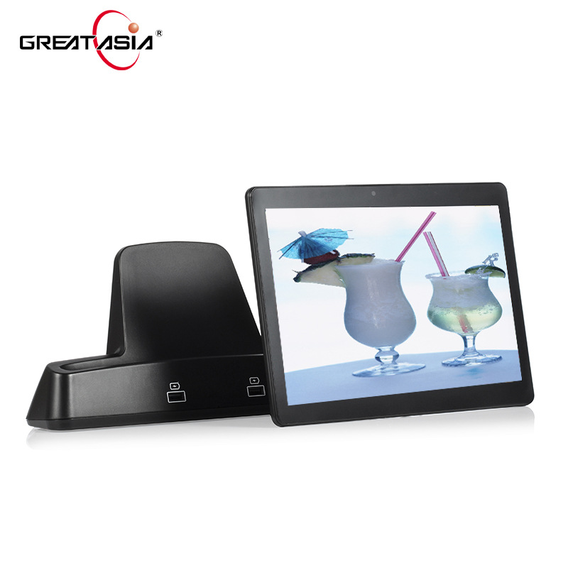 Wireless charging tablet magnetic suction charging tablet ordering tablet 10.1-inch Android tablet