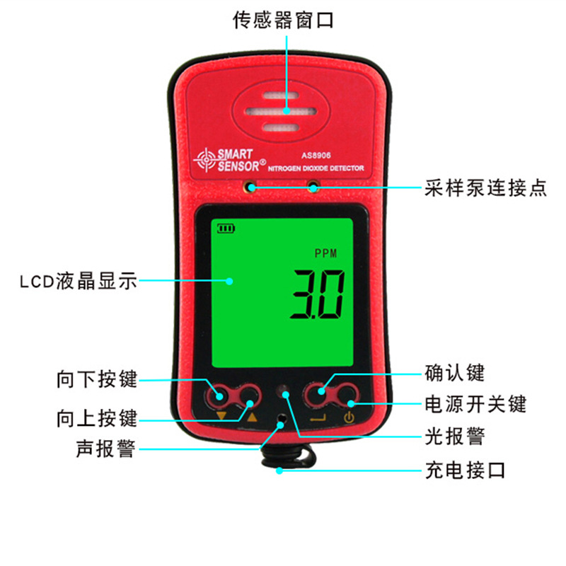 Xima As8906 Nitrogen Dioxide Gas Detector