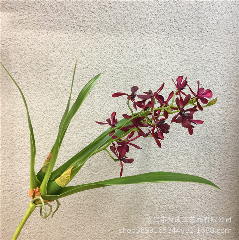 Mini wandailan artificial artificial flower indoor living room flower arrangement decoration silk flower Dendrobium Catlan entrance decoration props