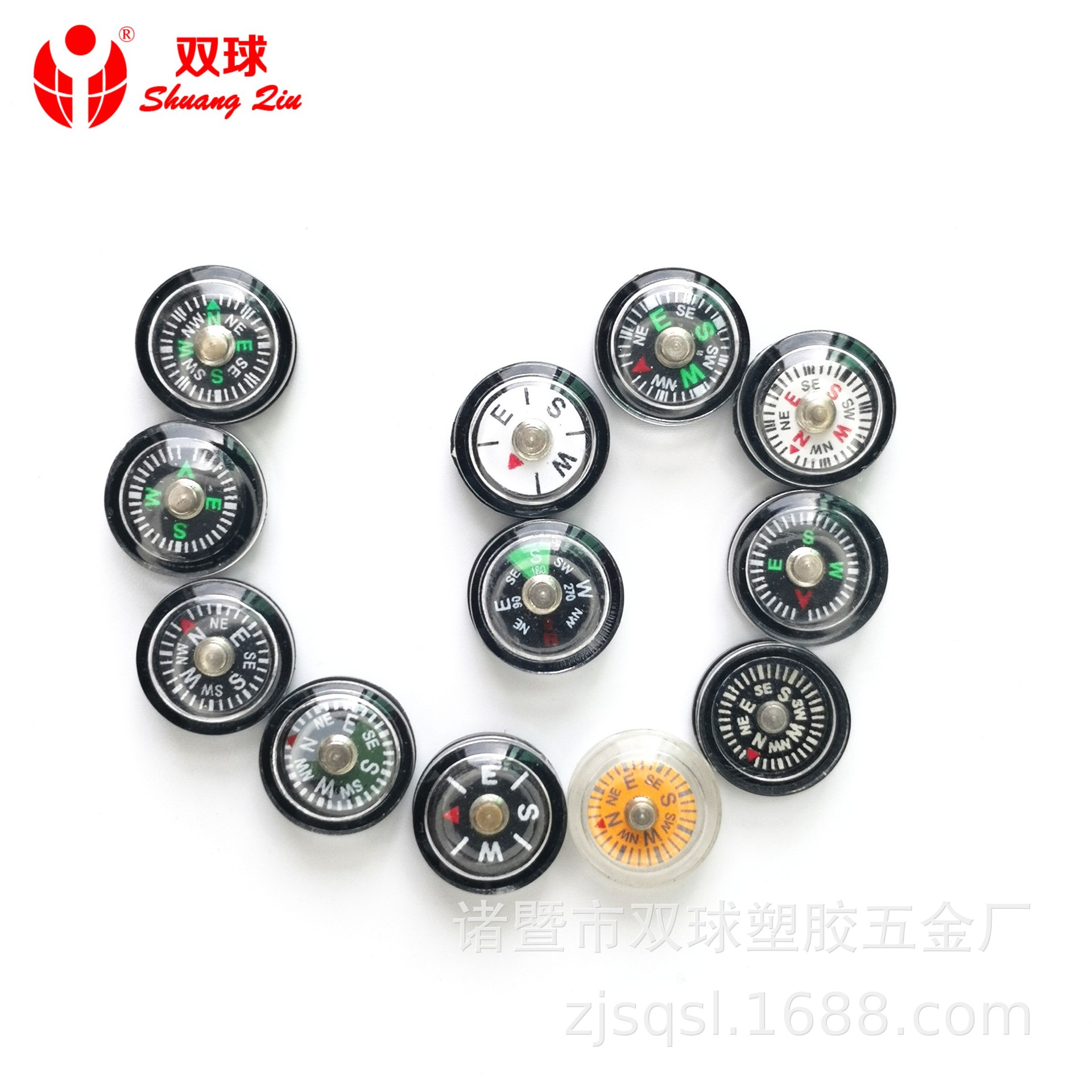 Прямые поставки от фабрики, мини-компас Double Ball 12мм высокой точности, оптовая продажа пластикового компаса с защитой окружающей среды