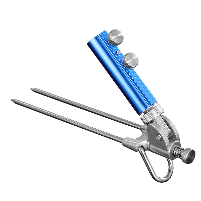 Battery support ground insertion universal ground insertion stainless steel battery frame ground insertion bracket insertion fishing gear fishing accessories