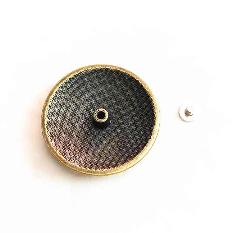 New Embossed American Bone Head Cloth Buckle DIY Handmade Leather Leather Art Decorative Buckle Wallet Keychain Accessories