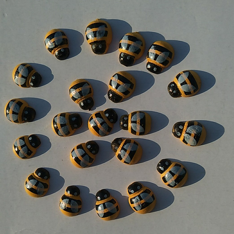 Wholesale Mini Little Bee Micro Landscape Mini Little Bee Wooden Little Bee