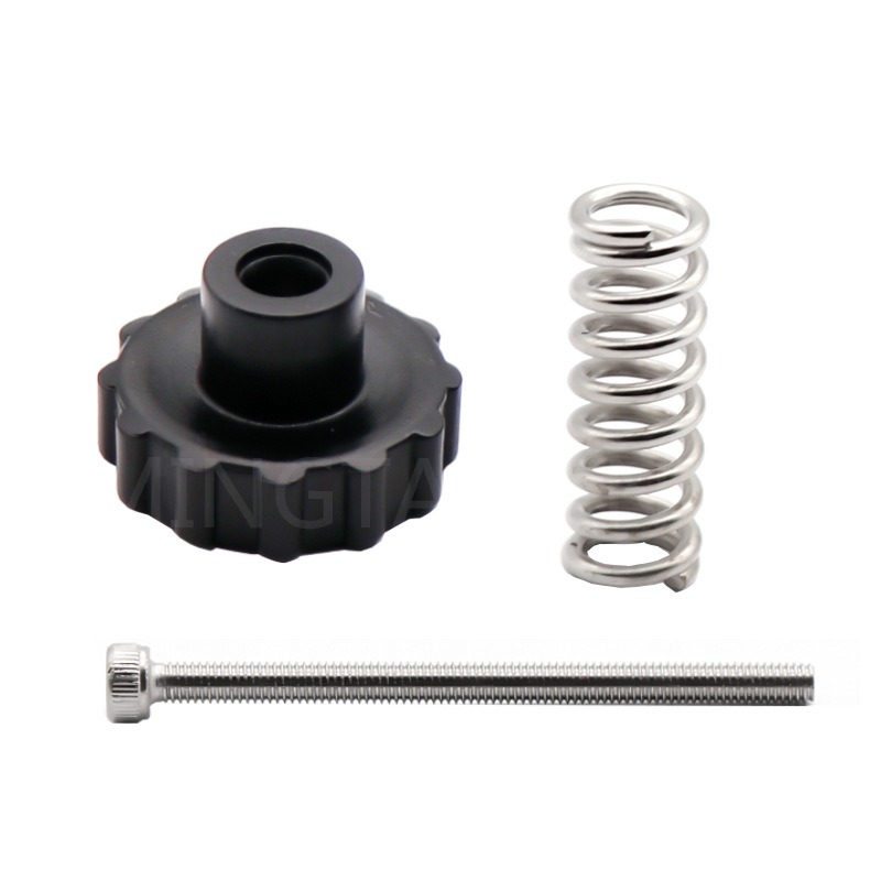 Mingtai 3D printer new hot bed leveling kit M3 * 45 screw injection large size hand screw nut + spring
