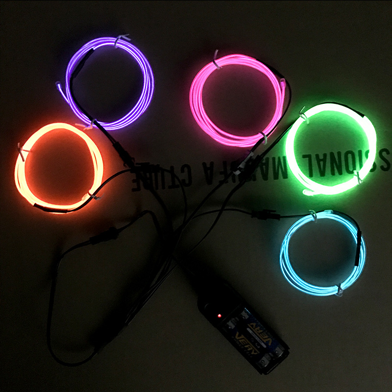 3M light 2.3MM super bright el Light Battery Box Set Modeling Light Factory Direct Supply