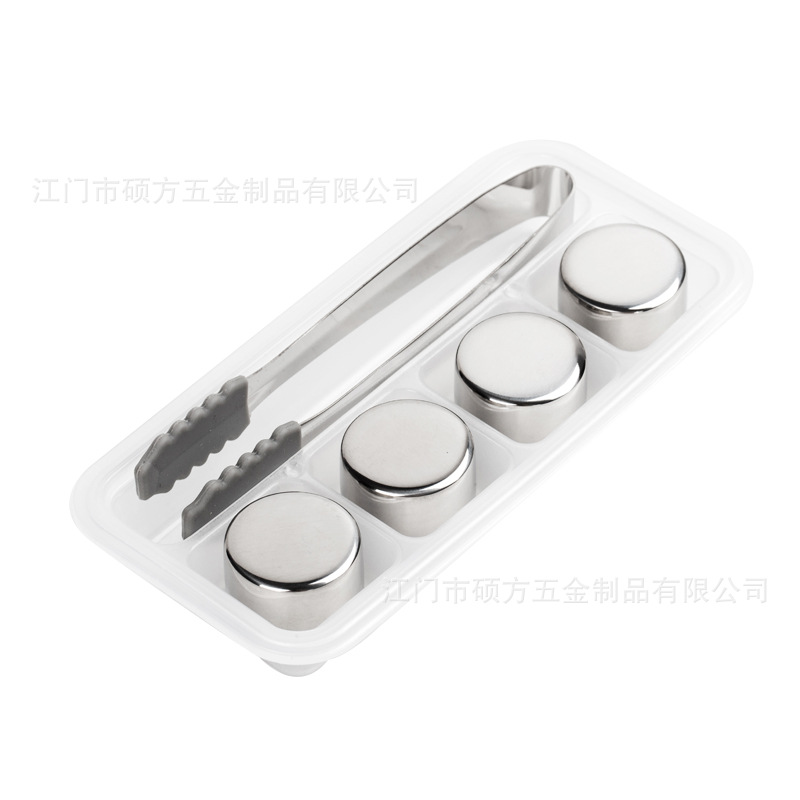 (Round cake) 304 stainless steel ice wine ice whiskey ice stone factory direct wholesale