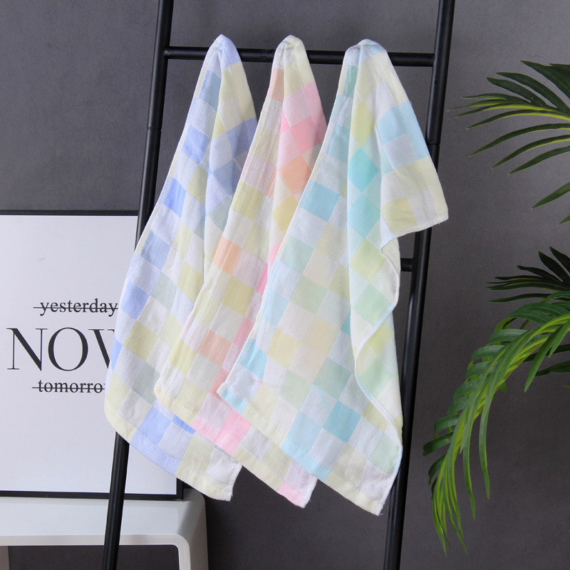 Малое полотенце из чистого хлопка, двойная марля, детское полотенце для лица, оптовая продажа, безопасное для кожи