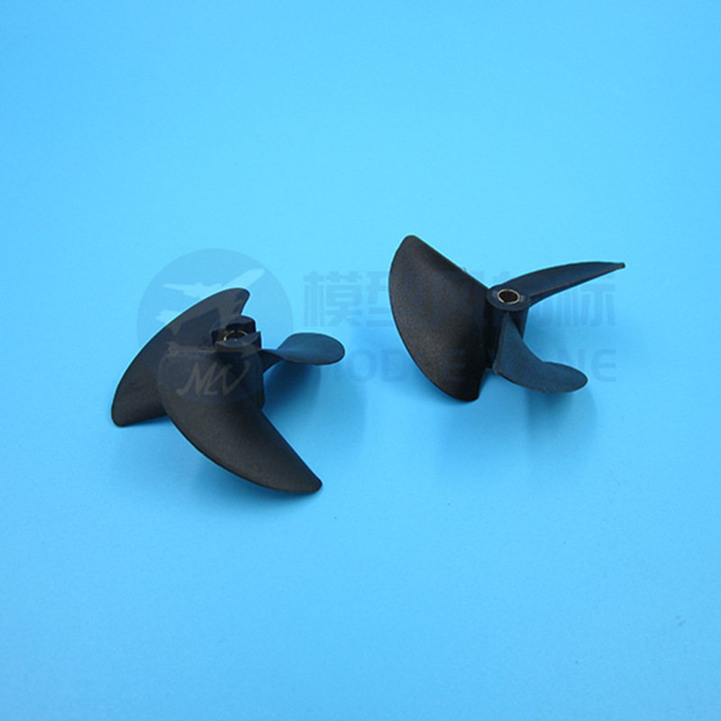Ship model modification Marine three-blade propeller D47 52 55 57mm nylon propeller three-blade nylon propeller