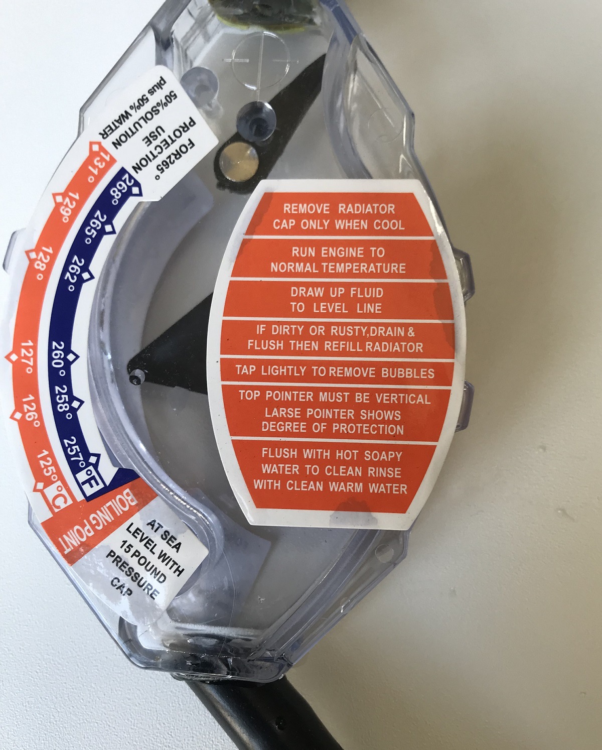 Factory Direct Sales Car Water Tank Antifreeze Density Meter Dial Type Antifreeze Hydrometer Cross-Border Hot Sale