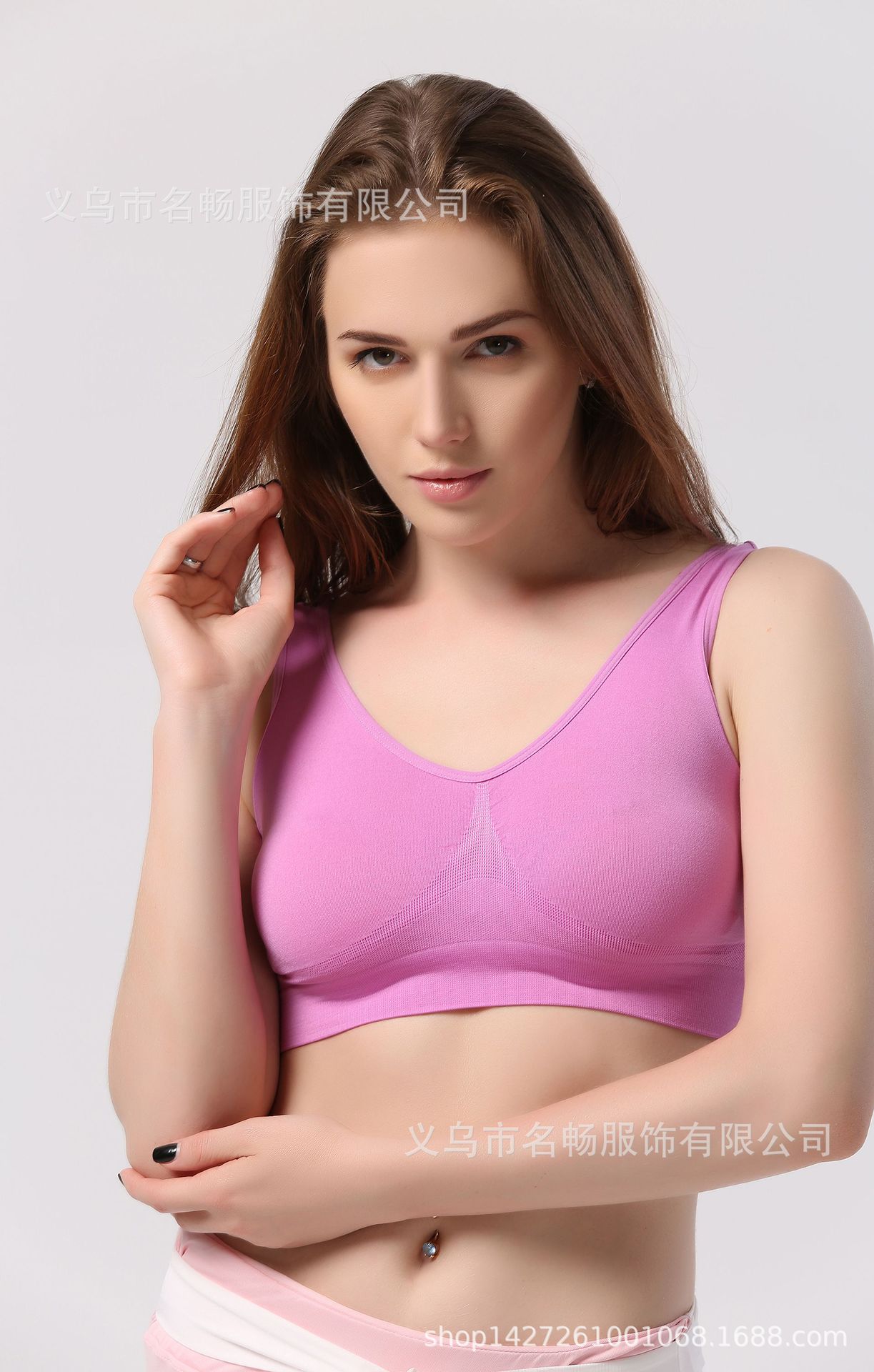Zero restraint underwear large size no steel ring seamless adjustment bra one-piece thin sports yoga underwear bra