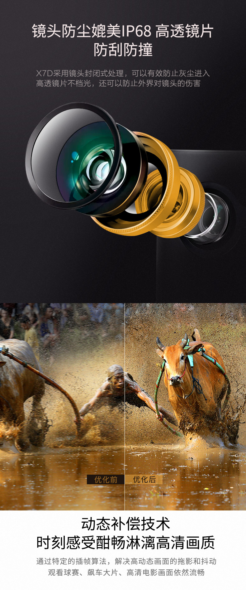 Big Eye orange X7D projector projector home office 1080p Full HD projection karaoke all-in-one machine bargaining