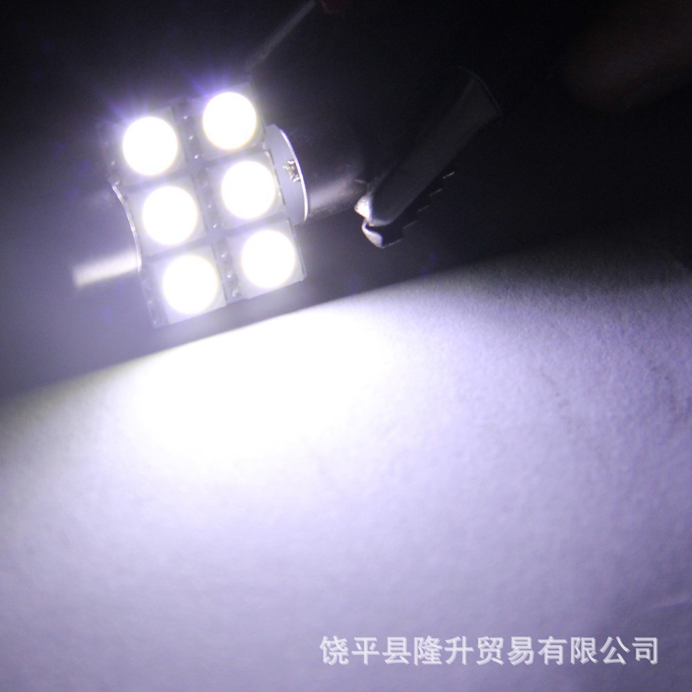 LED Double tip 5050 6SMD 31 36 39 41mm reading light trunk light roof light